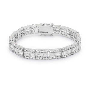 Elegant Triplet Cubic Zirconia Bracelet